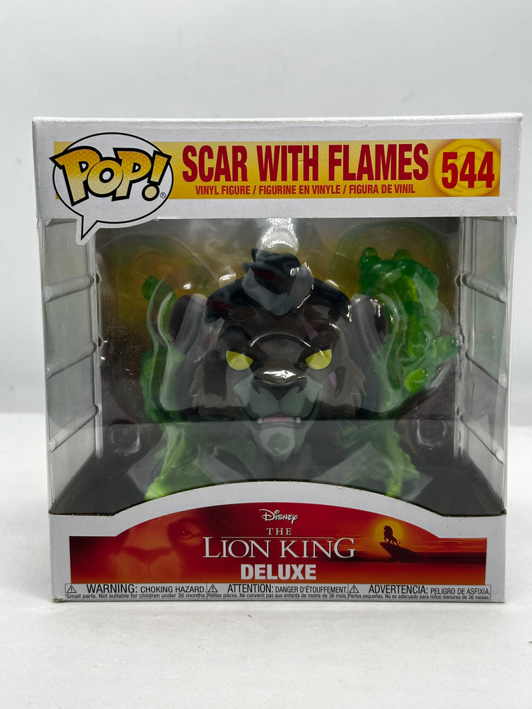 The Lion King (1994) - Scar with Flames #544 Deluxe Pop! Vinyl