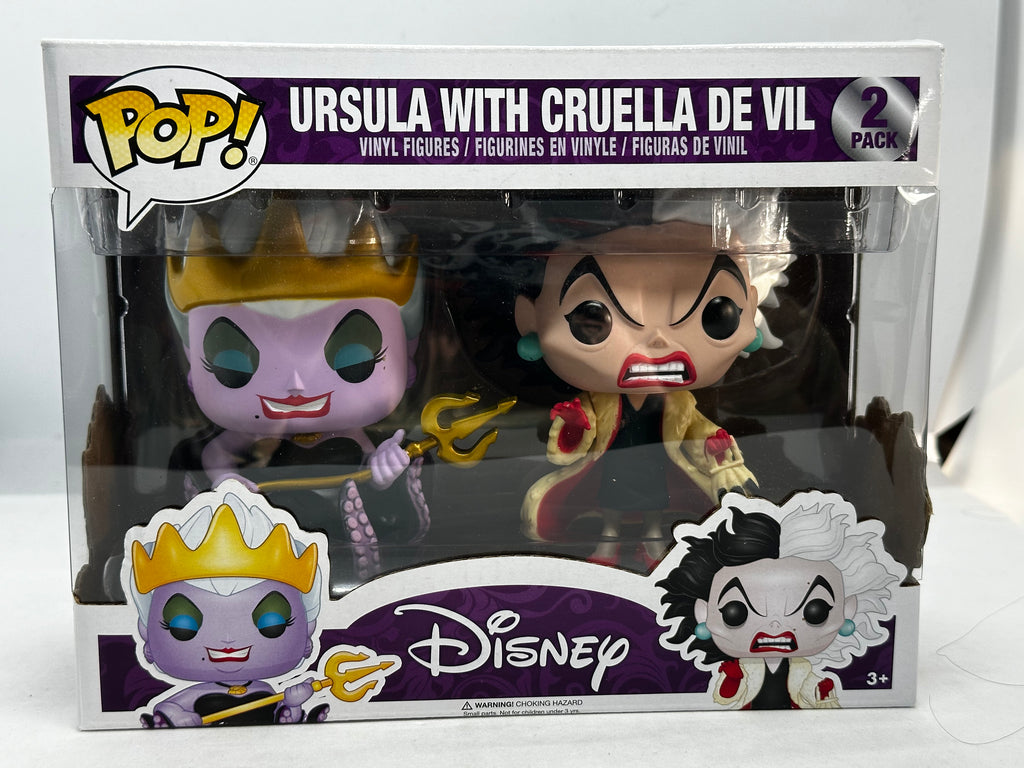 Disney Villains - Ursula and Cruella De Vil 2-Pack Pop! Vinyl