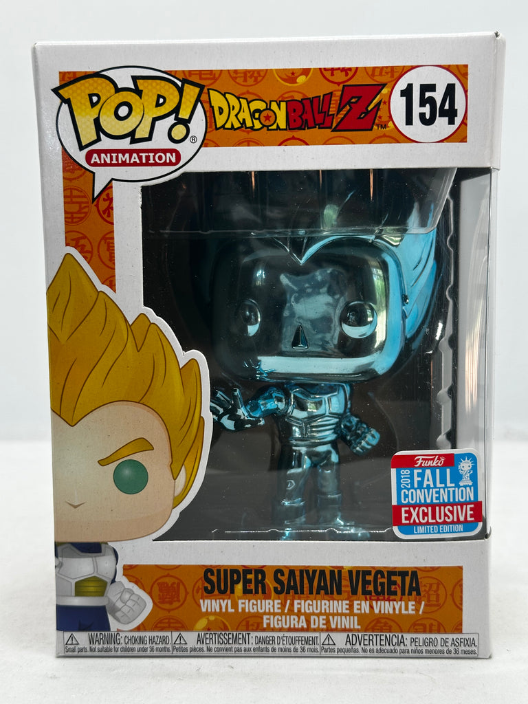 Dragon Ball Z - Super Saiyan Vegeta Blue Chrome NYCC 2018 Exclusive #154 Pop! Vinyl