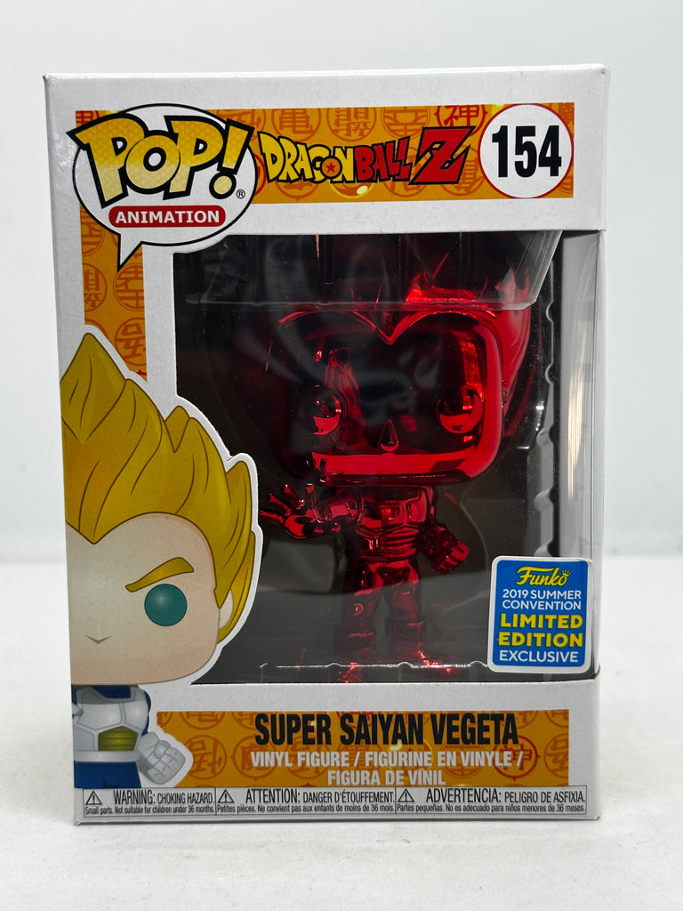 Dragon Ball Z - Super Saiyan Vegeta Red Chrome SDCC 2019 Exclusive #154 Pop! Vinyl