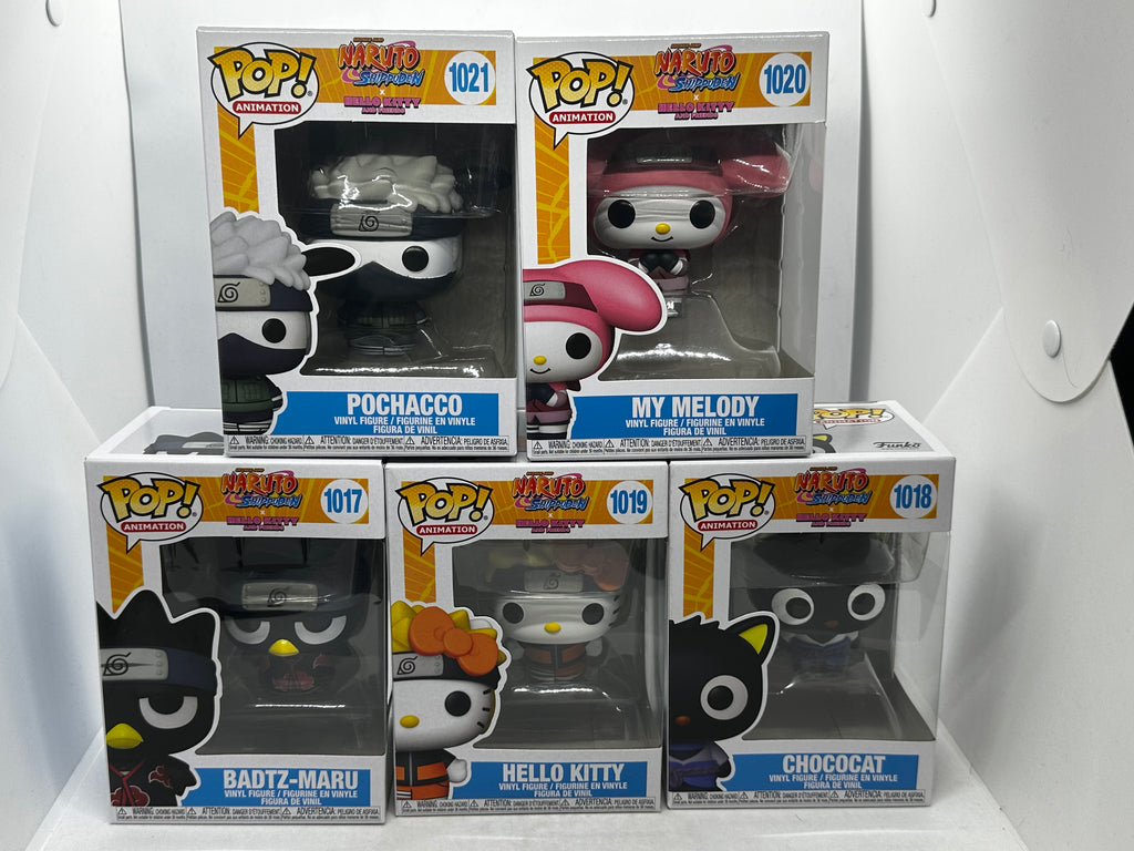 Naruto: Shippuden  x Hello Kitty and Friends Pop! Vinyl Bundle (Set of 5)