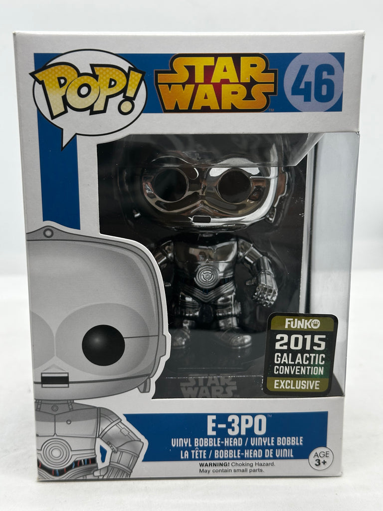 Star Wars - E-3PO Chrome 2015 Galactic Convention Exclusive #46 (Blue Box) Pop! Vinyl