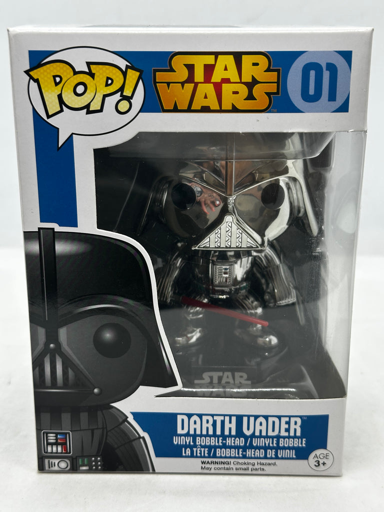 Star Wars - Darth Vader (Chrome) #01 (Blue Box) Pop! Vinyl