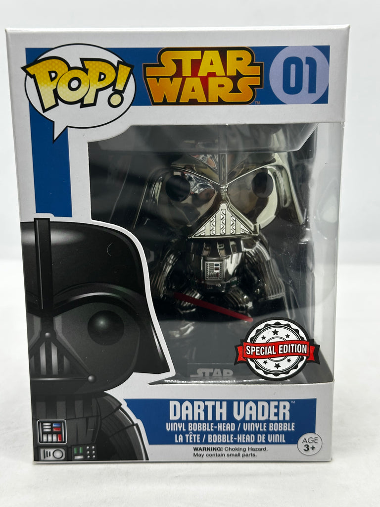 Star Wars - Darth Vader (Chrome) #01 (Blue Box) Pop! Vinyl