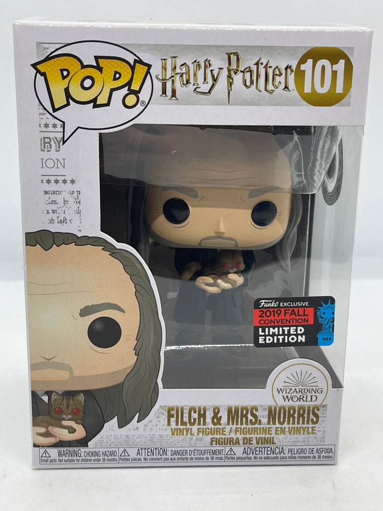 Harry Potter - Filch & Mrs Norris NYCC 2019 Exclusive Pop! Vinyl
