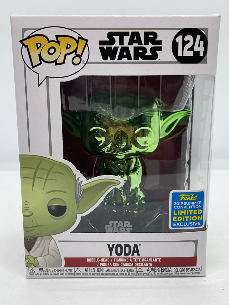 Star Wars - Yoda (Green Chrome) SDCC 2019 Exclusive Pop! Vinyl