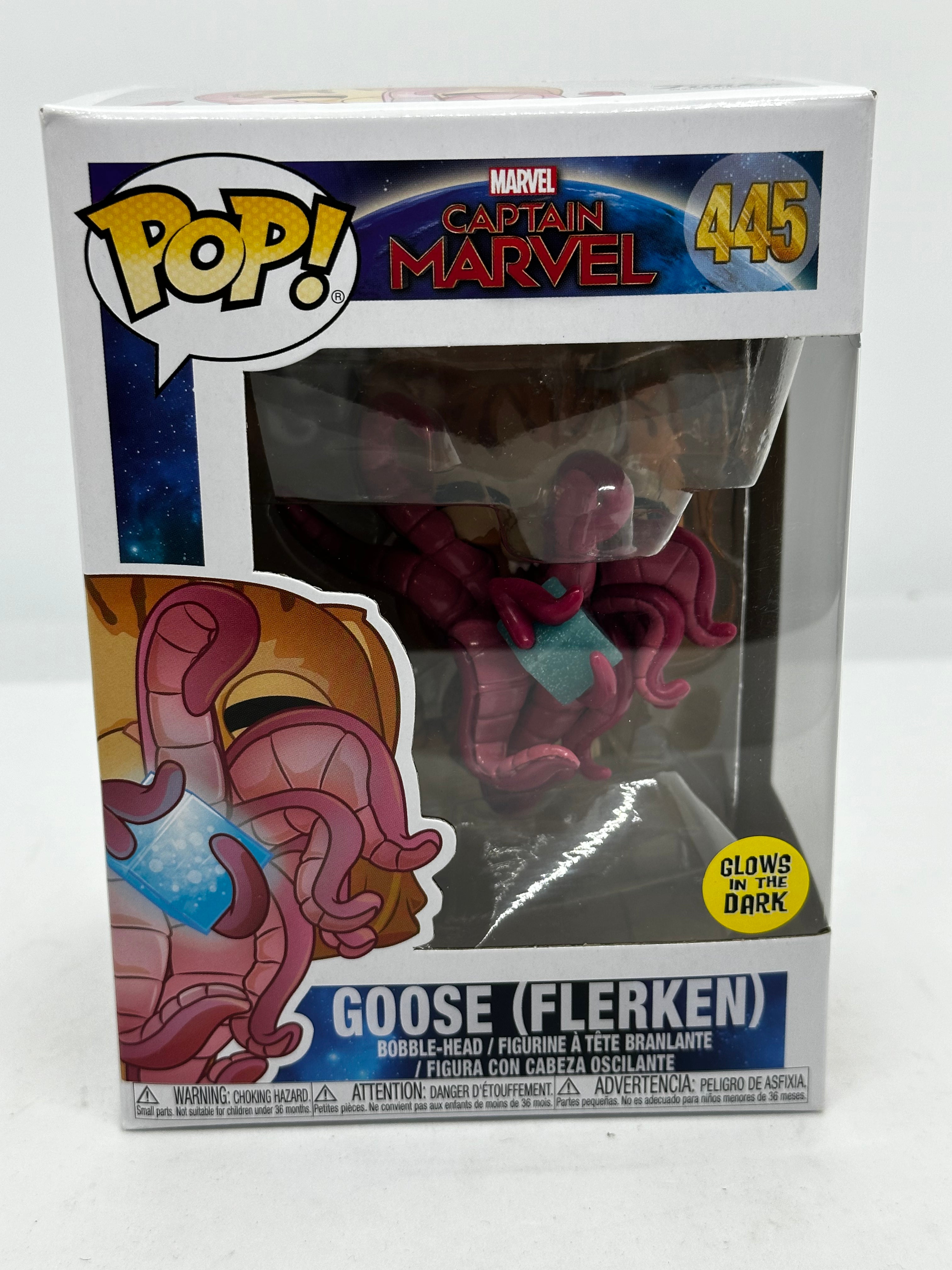 Captain Marvel Goose (Flerken) Glow In The Dark #445 Pop! Vinyl