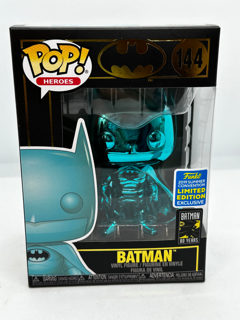 Batman 80th Anniversary - Batman Teal Chrome SDCC 2019 Exclusive Pop! Vinyl