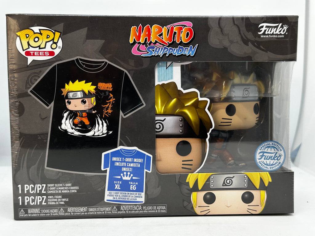Naruto: Shippuden - Naruto Running Metallic Pop! Vinyl Figure & T-Shirt Box Set