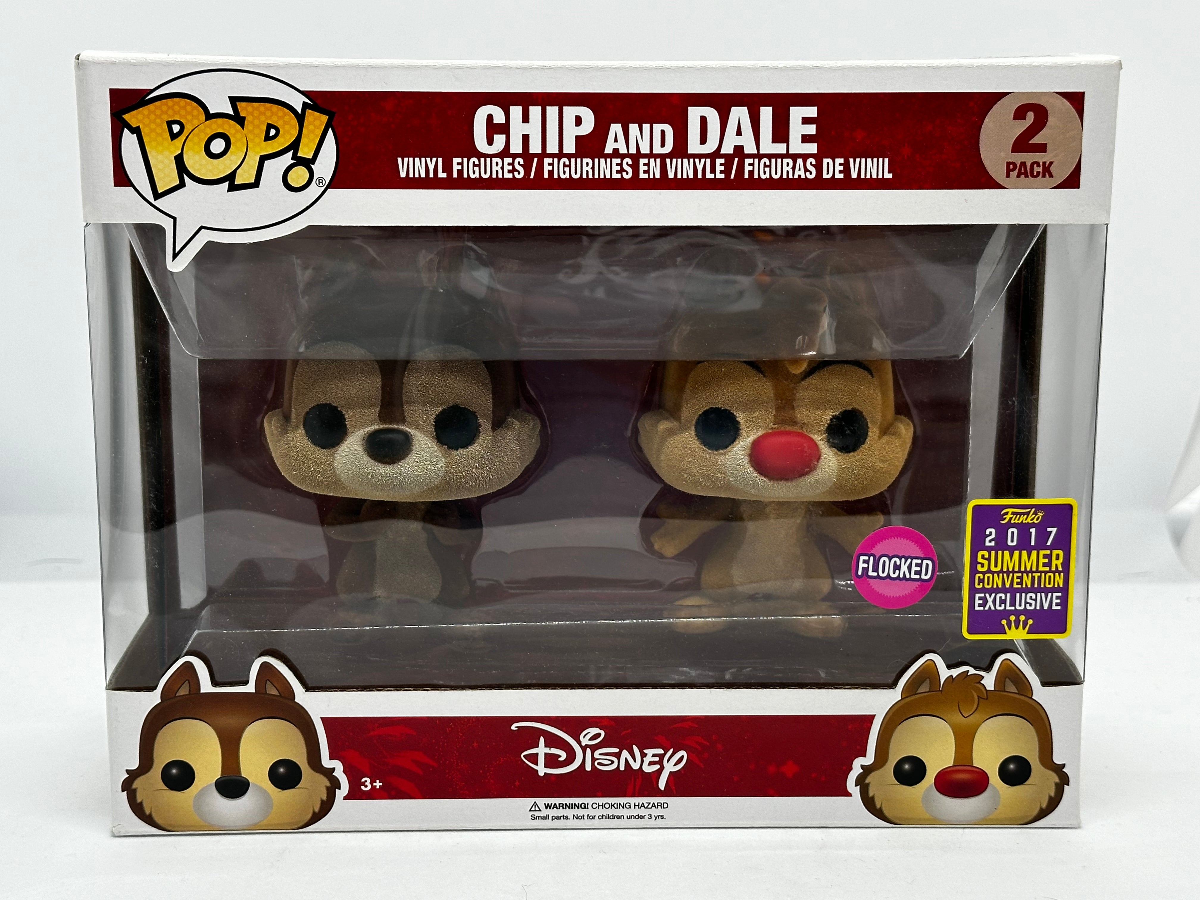 Disney - Chip and Dale (Flocked) SDCC 2017 Exclusive Pop! 2-Pack