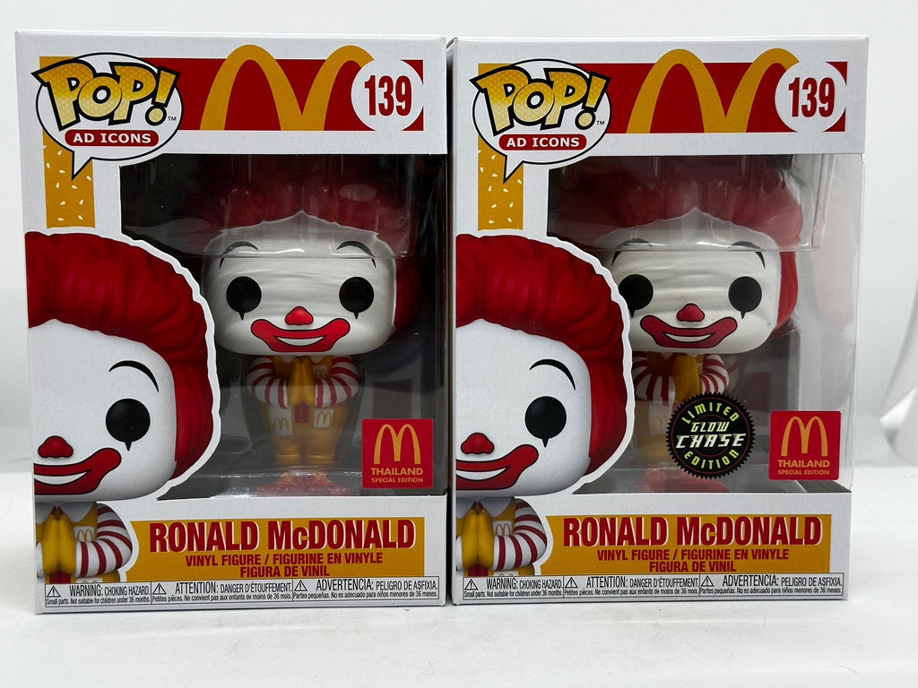 McDonald's - Ronald McDonald Thailand Exclusive Chase Pop! Vinyl Bundle (Set of 2)