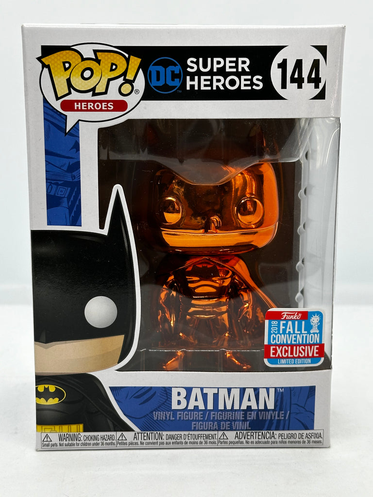 DC Super Heroes - Batman Orange Chrome NYCC 2018 Exclusive Pop! Vinyl