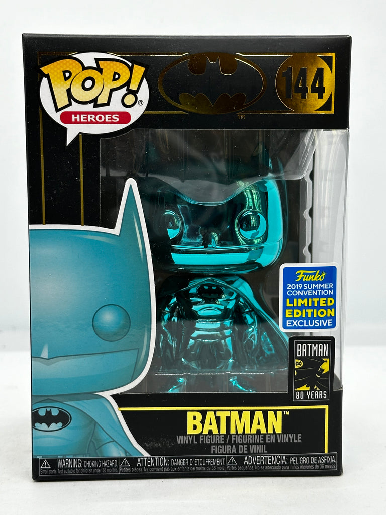 Batman: 80th Anniversary - Batman Blue Chrome SDCC 2019 Exclusive Pop! Vinyl