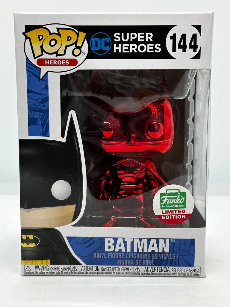 DC Super Heroes - Batman Red Chrome Funko Shop Exclusive Pop! Vinyl
