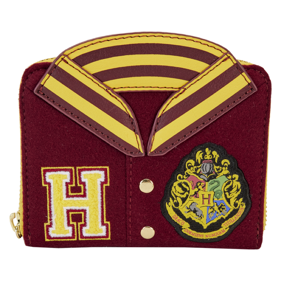 Harry Potter - Gryffindor Hogwarts Crest Varsity Jacket Zip Around Wallet