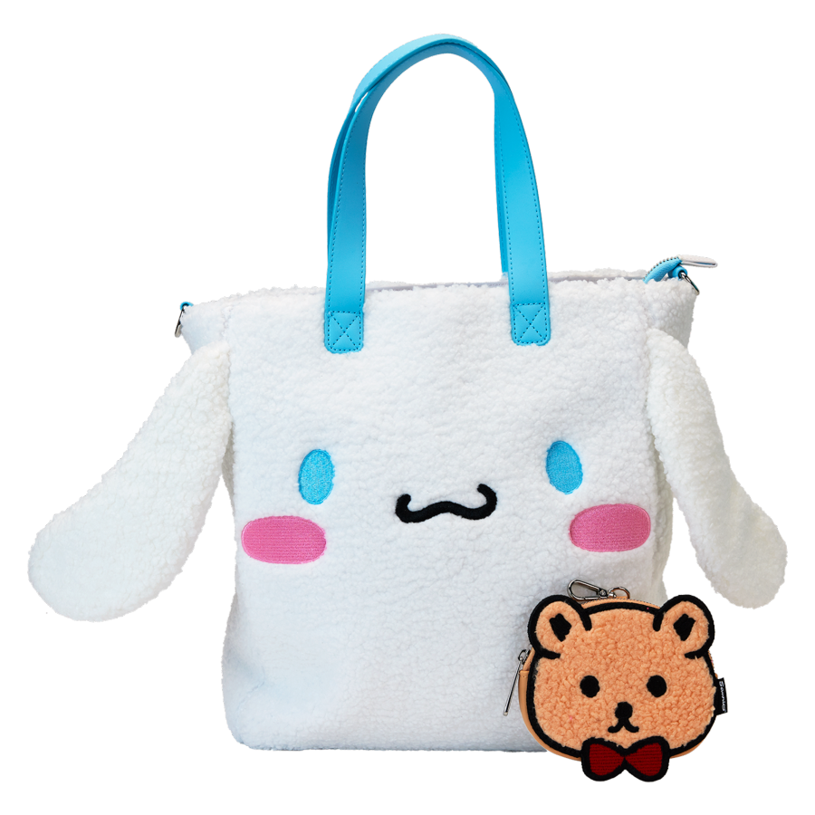 Sanrio - Cinnamoroll Sherpa Tote Bag with Coin Bag