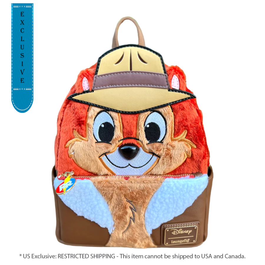 Chip 'n Dale: Rescue Rangers - Faux Fur Chip US Exclusive Cosplay Mini Backpack[RS]