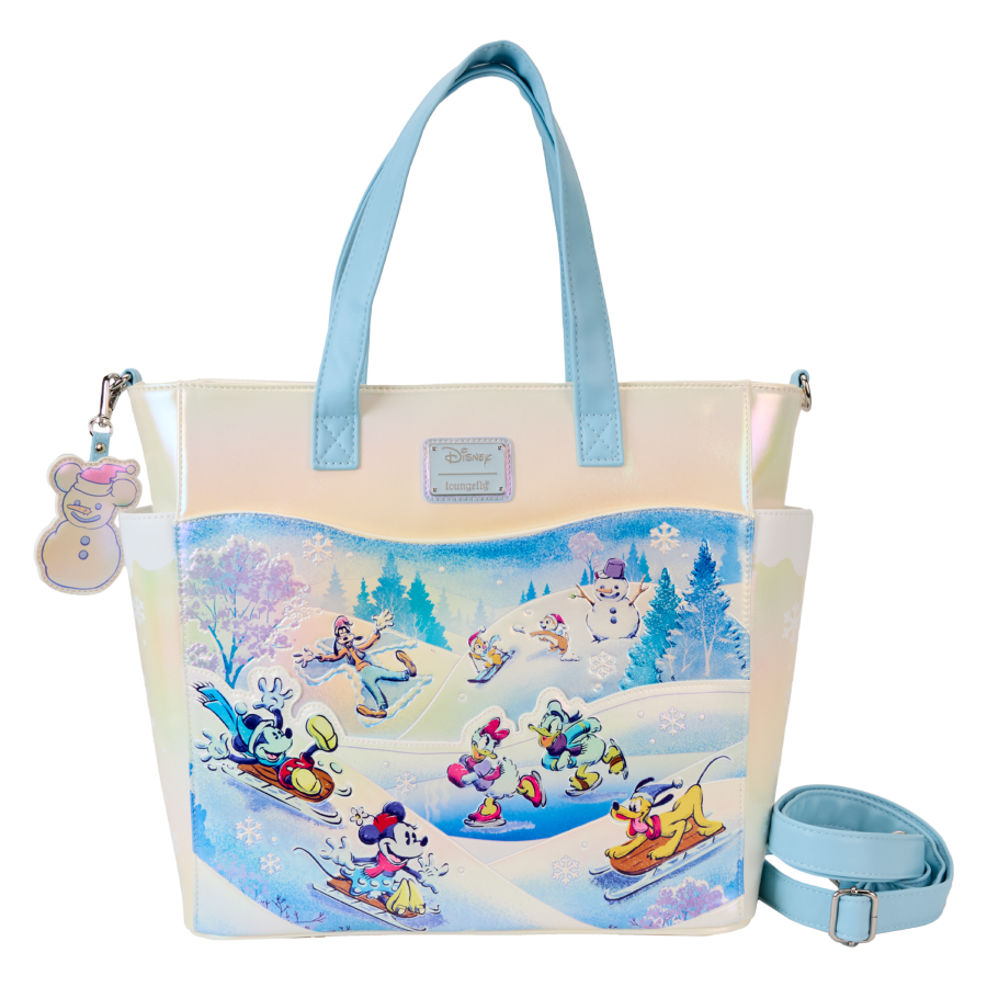 Mickey & Friends - Winter Wonderland Scene Convertible Tote