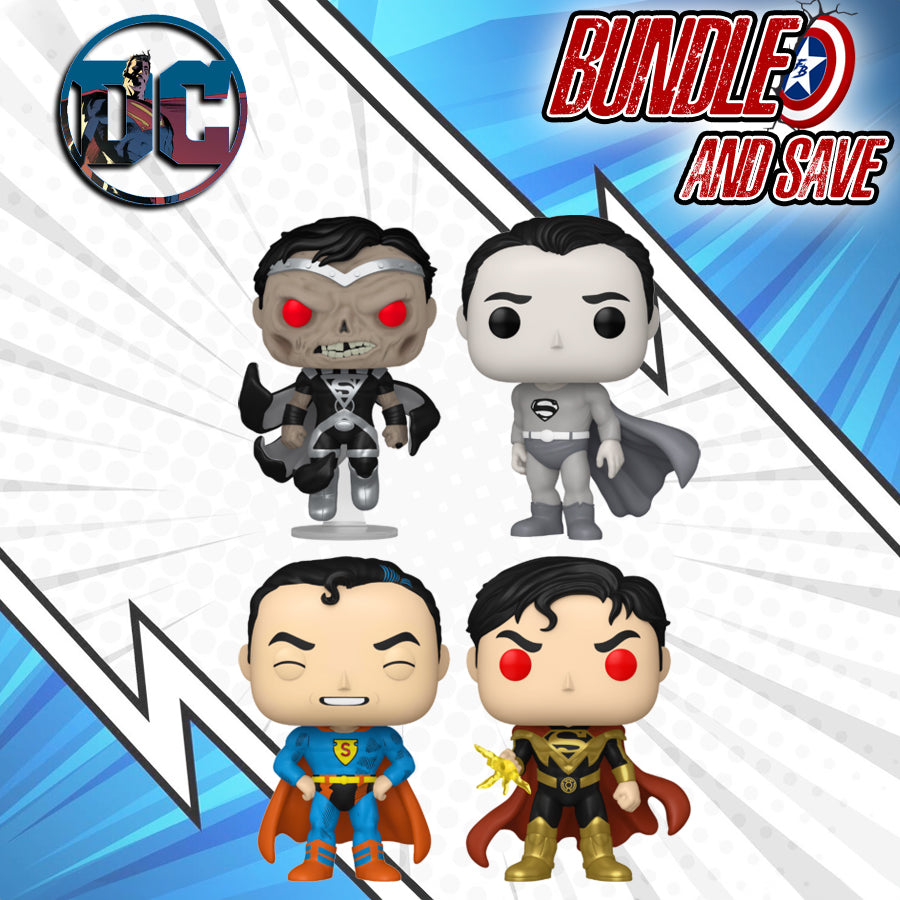 DC Comics: Shield Through the Ages - Pop! Vinyl Bundle (Set of 4)