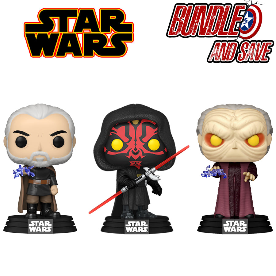 Star Wars: Darkside - Sith Lord Pop! Vinyl Bundle (Set of 3)