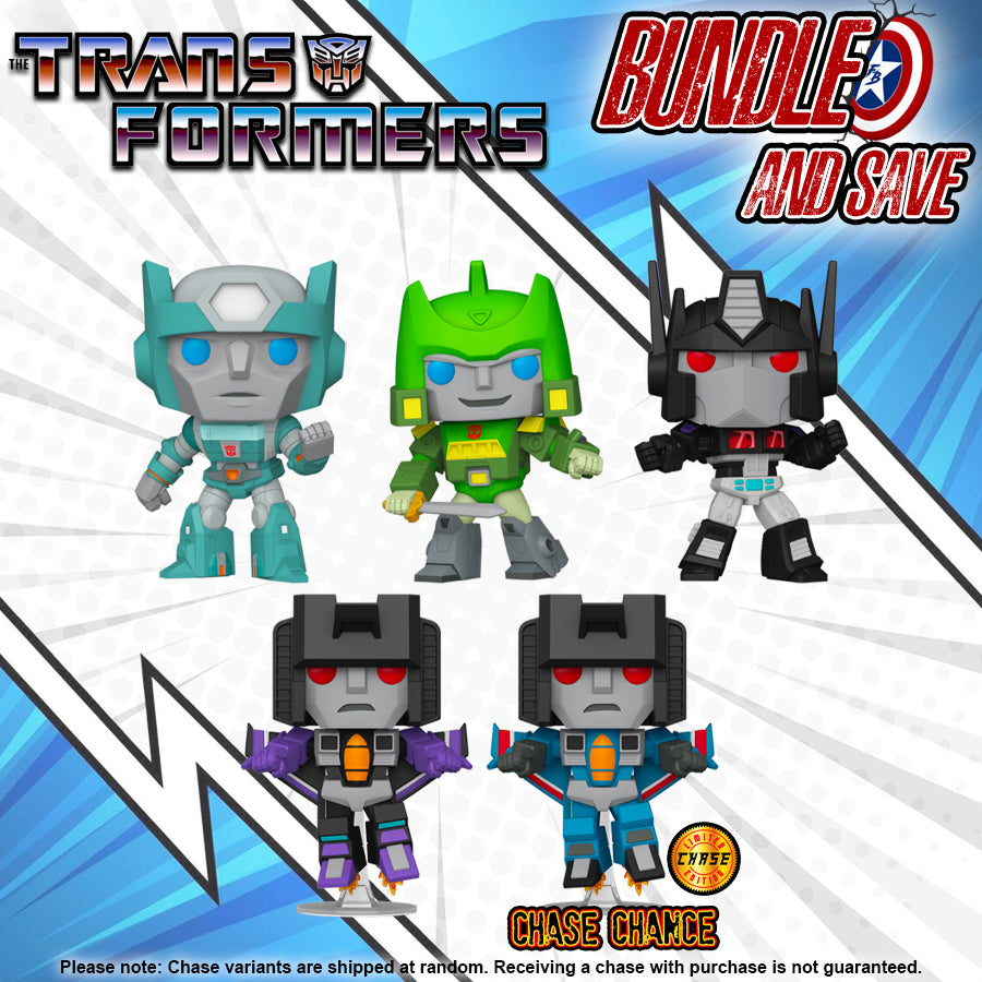 Transformers G1 - Pop! Vinyl Bundle (Set of 4) (CHASE CHANCE)