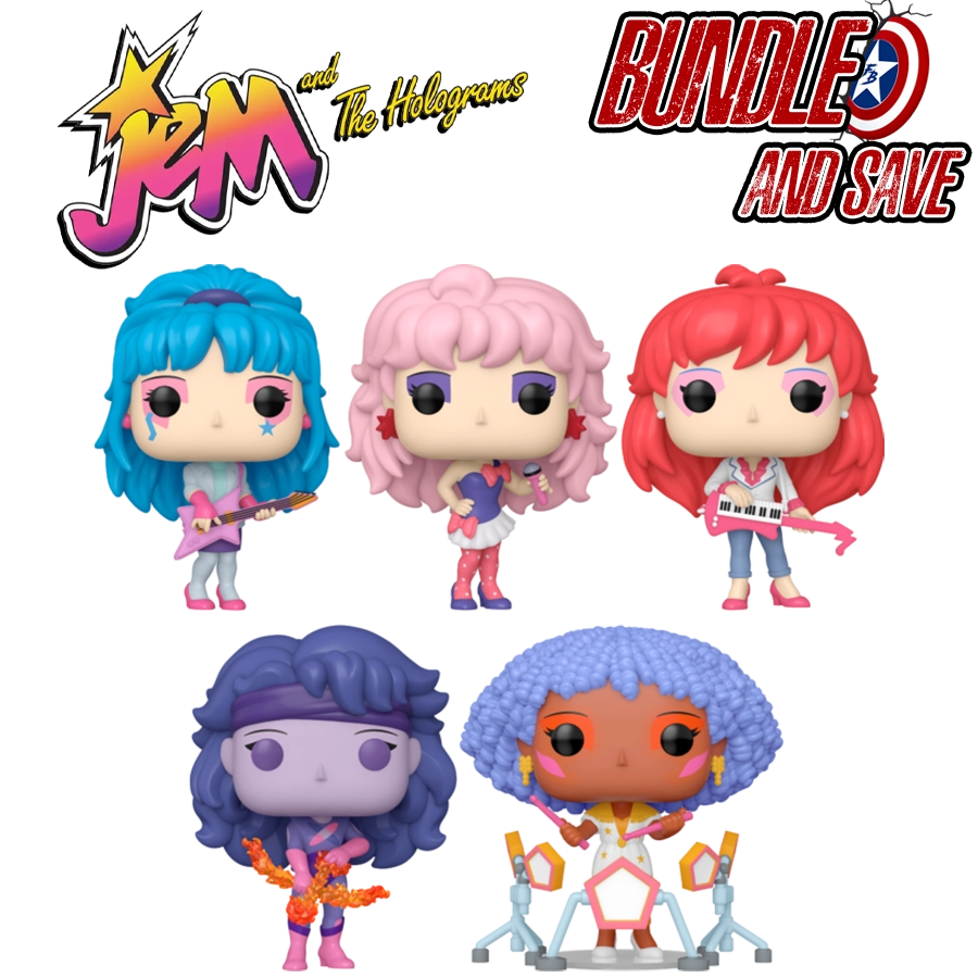 Jem and the Holograms - Pop! Vinyl Bundle (Set of 5)