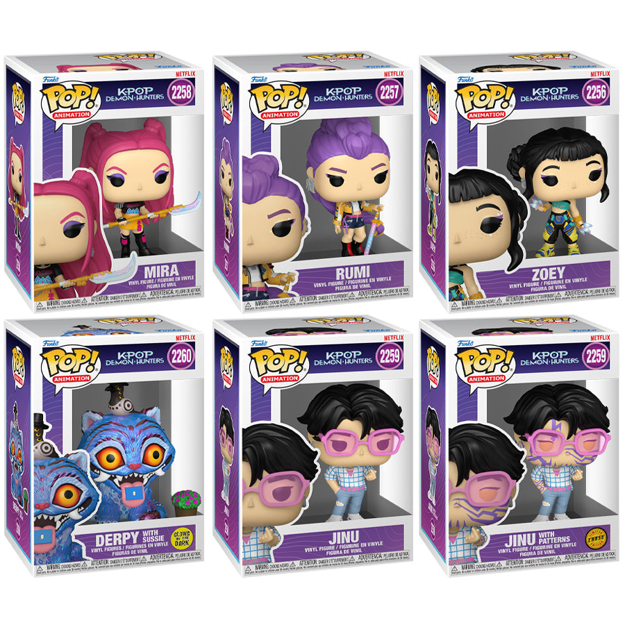 K-POP Demon Hunters - Pop! Vinyl Bundle with Chase (Set of 6)
