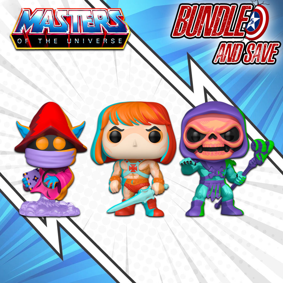 Masters of The Universe - Retro Neon Deco Pop! Vinyl Bundle (Set of 3)