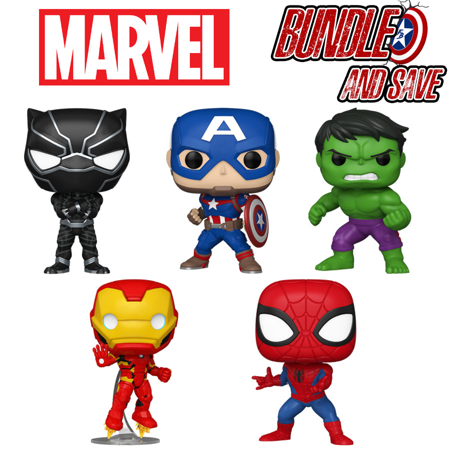 Marvel Comics - New Classics Heroes Pop! Vinyl Bundle (Set of 5)