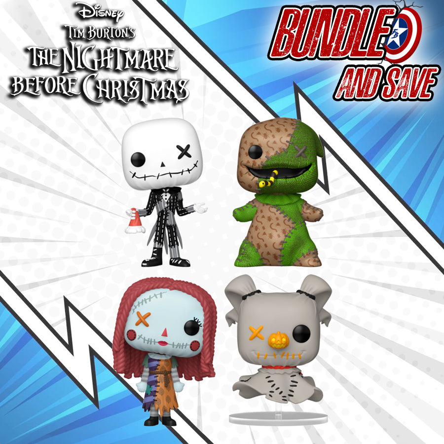 The Nightmare Before Christmas - Patchwork Pop! Vinyl Bundle (Set of 4)