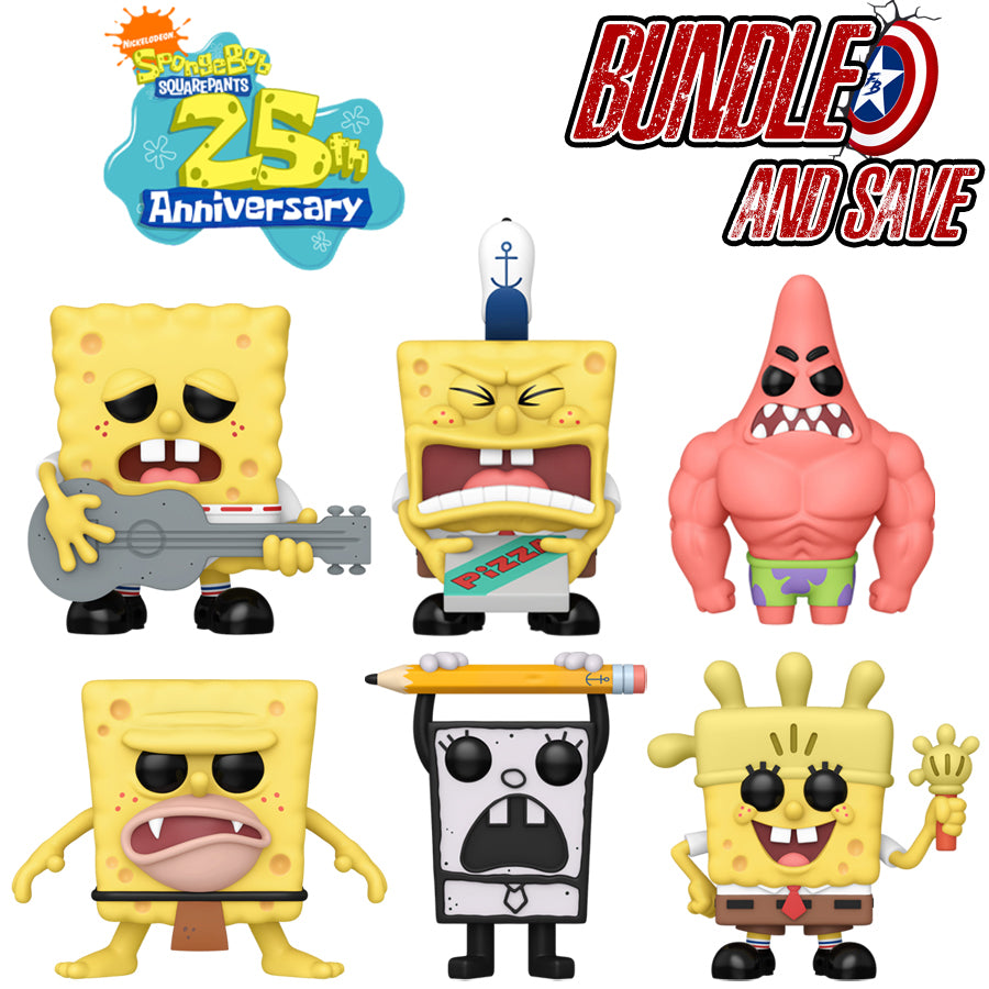 Spongebob: 25th Anniversary Pop Vinyl Bundle (Set of 6)