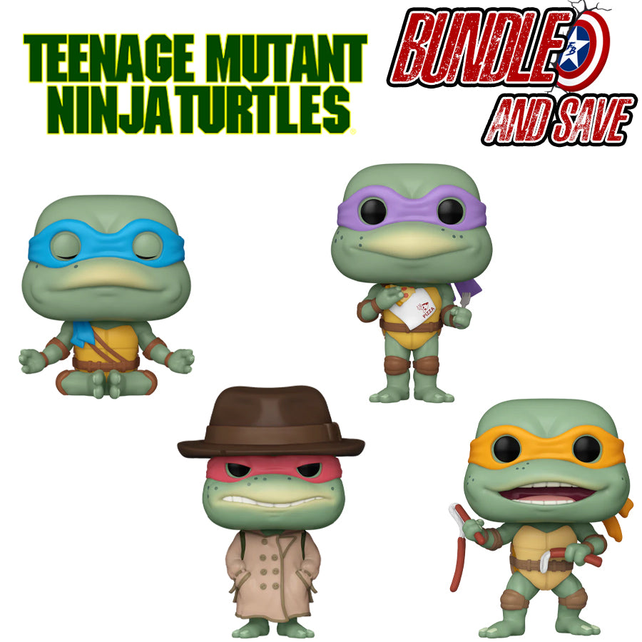 Teenage Mutant Ninja Turtles (1990) - "Cowabunga" Pop! Vinyl Bundle (Set of 4)