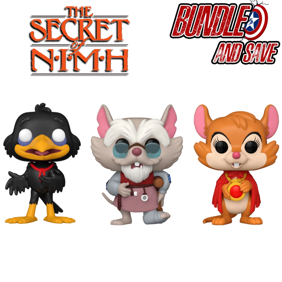 The Secret of NIMH - Unravel the Mysteries Pop! Vinyl Bundle (Set of 3)