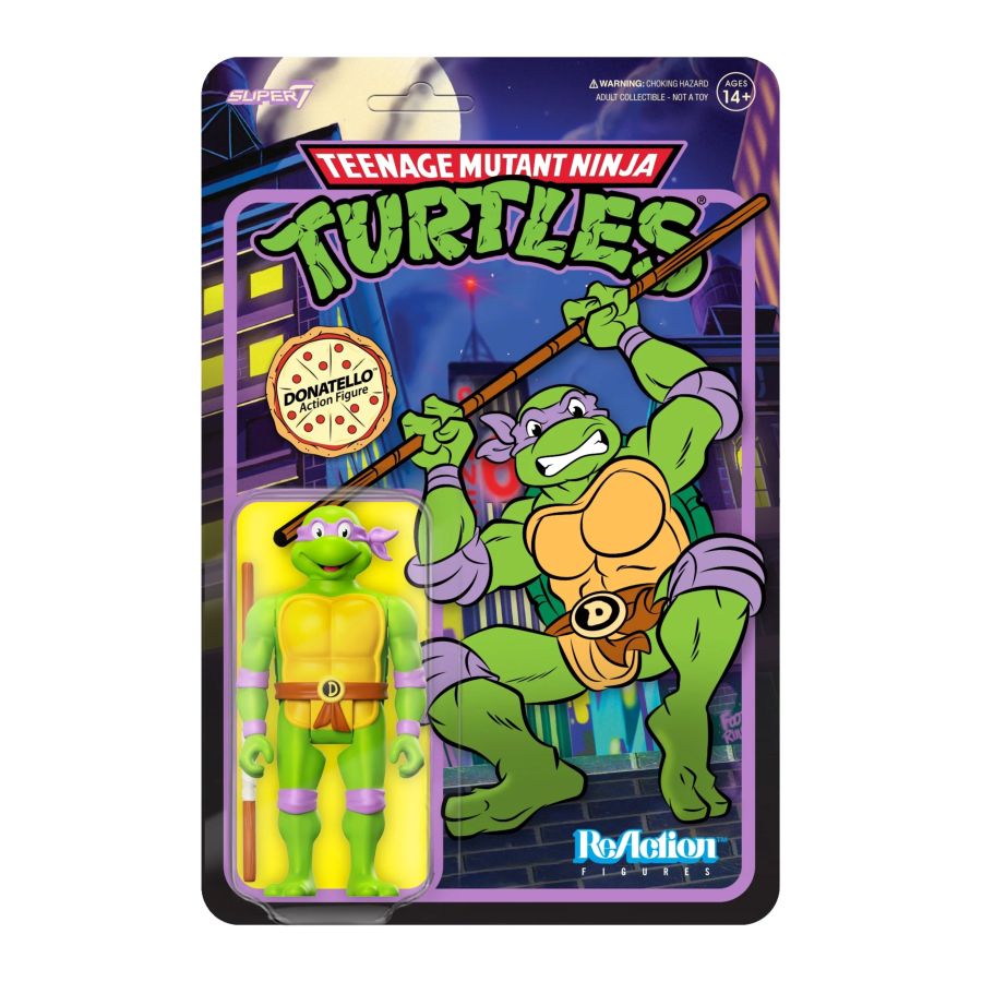 Teenage Mutant Ninja Turtles (TV'87) - Donatello Toon Reaction 3.75" Action Figure