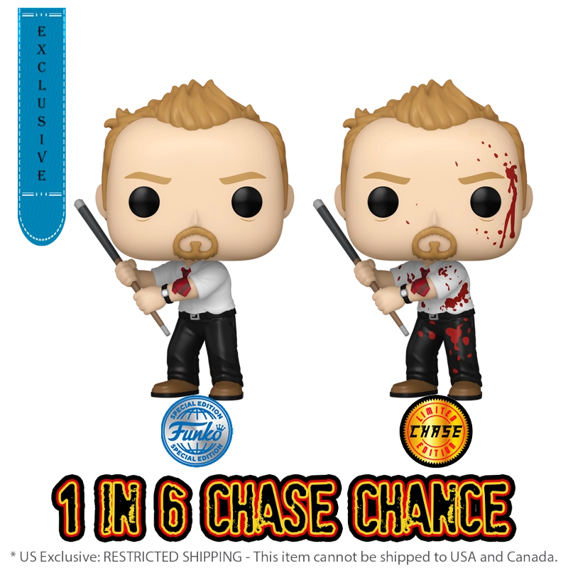 Shaun of the Dead - Shaun with Pool Cue Pop! Vinyl Figure (CHASE CHANCE)