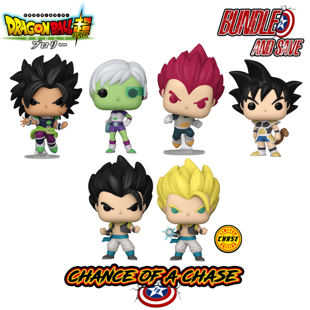 Dragon Ball: Super - Broly Pop! Vinyl Bundle (Set of 5) (Chase Chance)