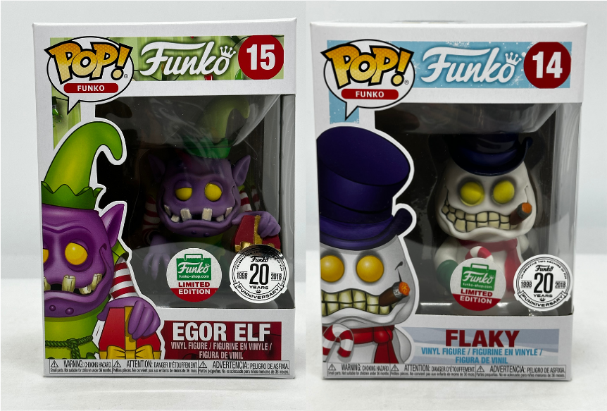 Funko - Egor Elf #15 & Flaky #14 Funko Shop 20 Years Funniversary Exclusive Pop! Vinyl Bundle (Set of 2)