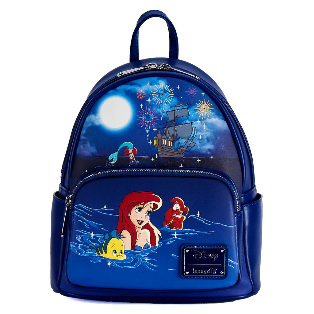 The Little Mermaid - Ariel Fireworks Glow Loungefly Mini Backpack