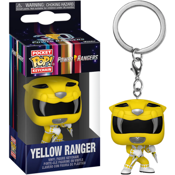 Power Rangers 30th Anniversary - Yellow Ranger Pop! Keychain