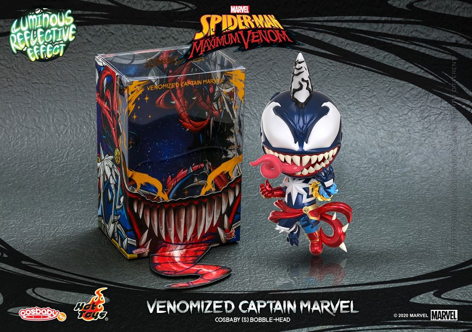 Venom - Venomized Captian Marvel Cosbaby
