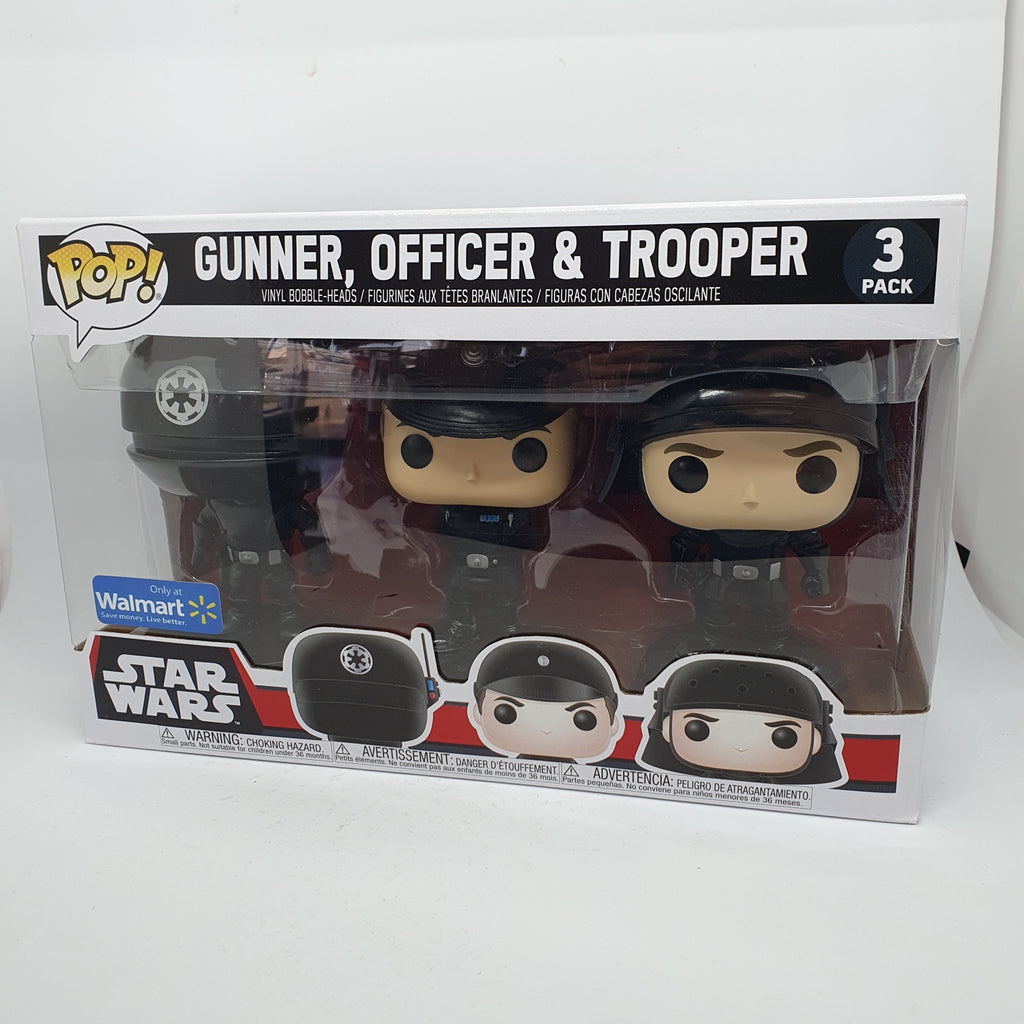 Star Wars - Gunner, Officer, Trooper 3 Pack Walmart Stickered Pop Vinyl