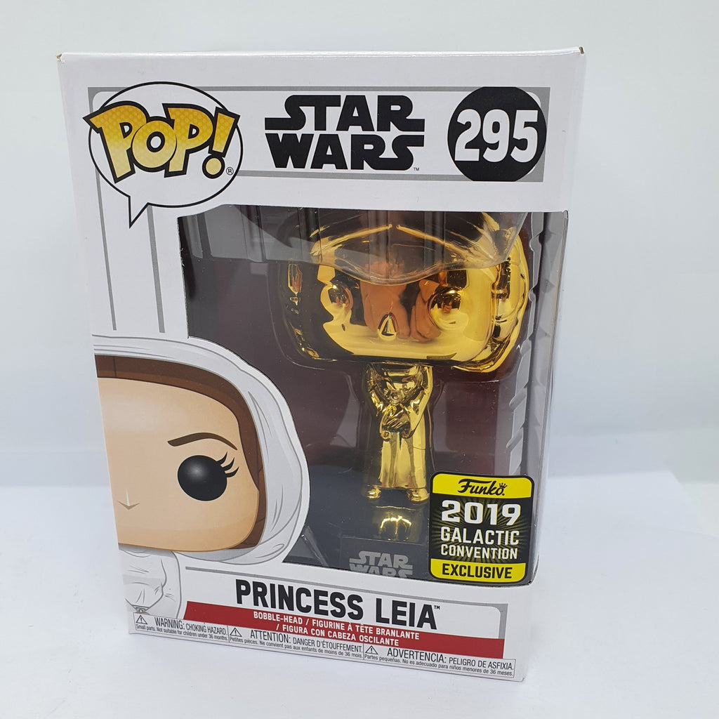 Star Wars - Princess Leia Gold Chrome SW19 US Exclusive Pop! Vinyl
