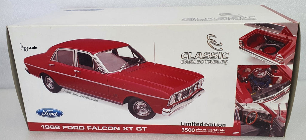 Ford 1968 Falcon XT GT Candy Apple Red Biante 1:18 Scale Model Car