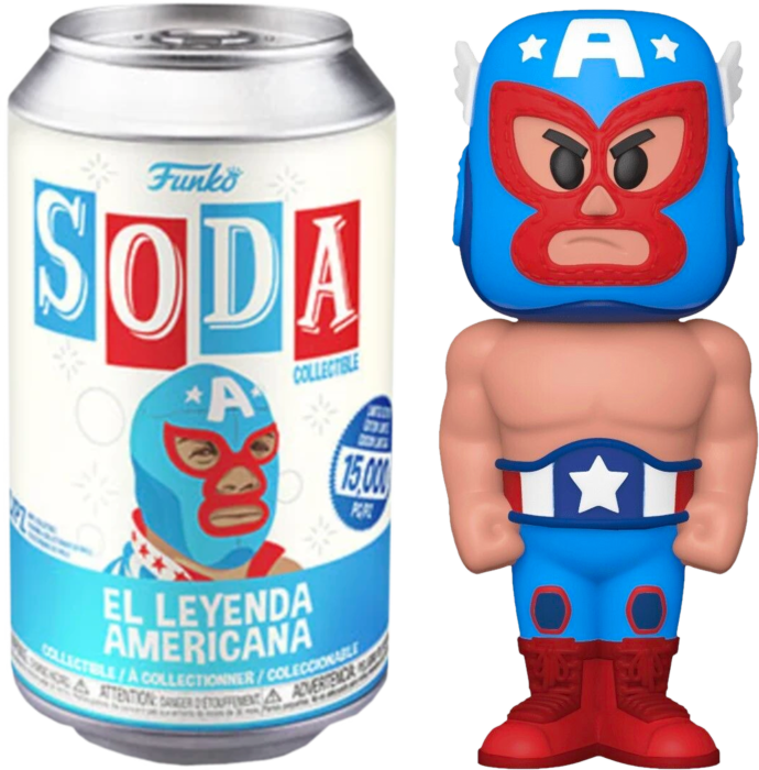 Captain America - Luchadore Vinyl Soda