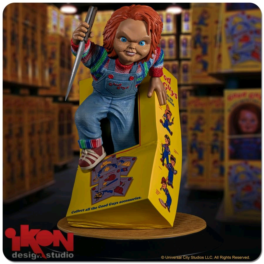 Child's Play - Chucky Breaking Free From Box PVC Statue