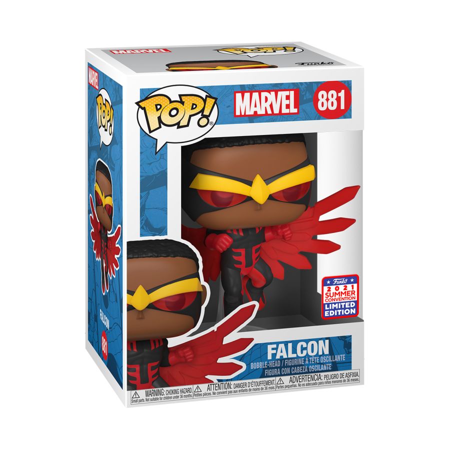 Marvel - Falcon Red And Black SDCC 2021 US Exclusive Pop! Vinyl