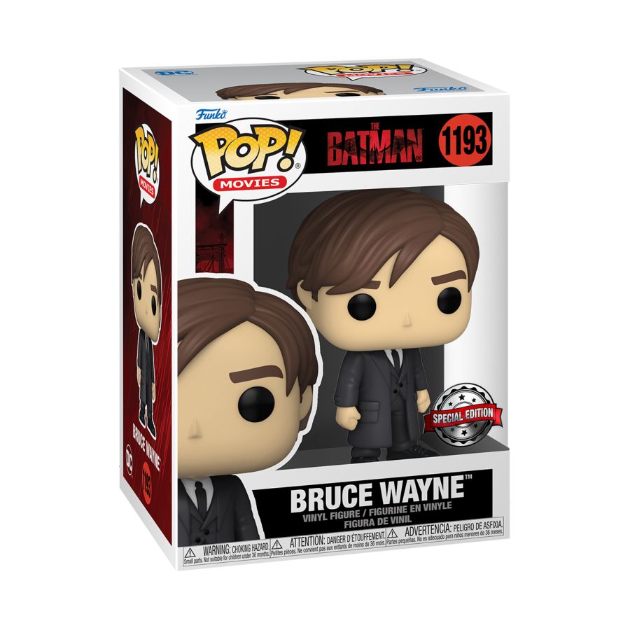 The Batman - Bruce Wayne (Suit) US Exclusive Pop! Vinyl [RS]