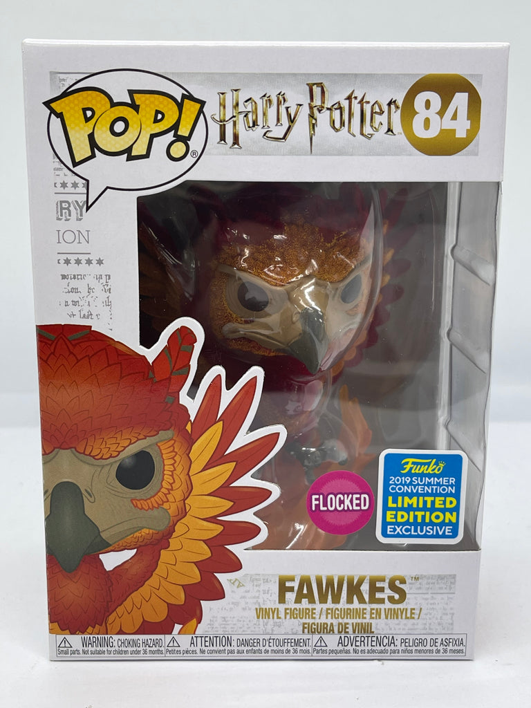 Harry Potter - Fawkes Flocked SDCC 2019 Exclusive Pop! Vinyl