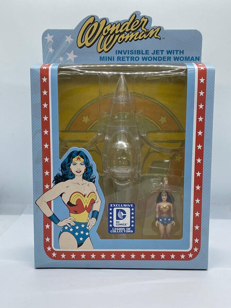 Wonder Woman - Invisble Jet with Mini Retro Wonder Woman DC Legion Of Collectors Action Figure