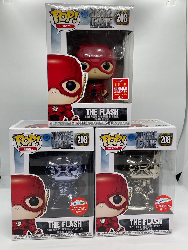 DC- The Flash Chrome Pop! Vinyl Set (3 Pops)